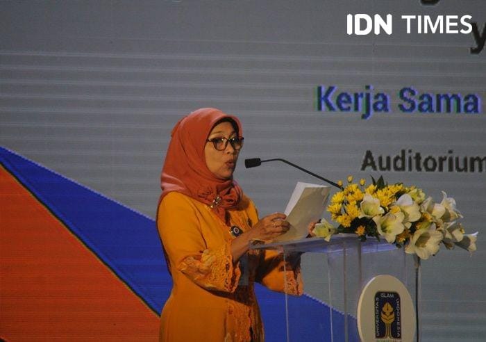 Kabiro Bina Mental dan Spiritual DIY, Arida Utami di Kampus UII, 6 Januari 2020. IDN Times/Pito Agustin Rudiana