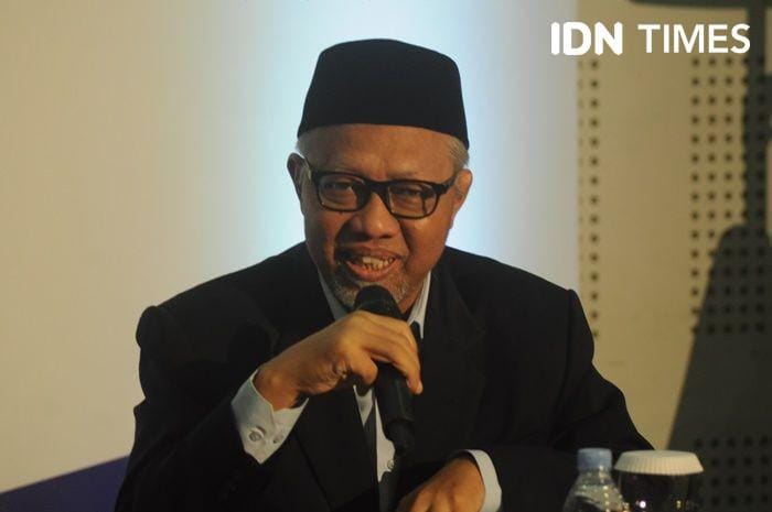 Ketua Dewan Dakwah Islamiyah DIY, Cholid Mahmud di Kampus UII, 6 Januari 2020. IDN Times/Pito Agustin Rudiana