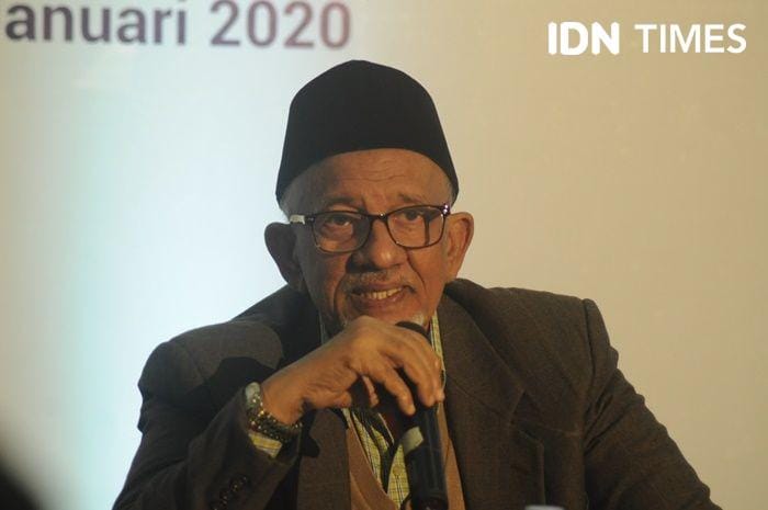 Ketua Umum Dewan Dakwah Islamiyah Pusat, M. Siddiq di Kampus UII, 6 Januari 2020. IDN Times/Pito Agustin Rudiana