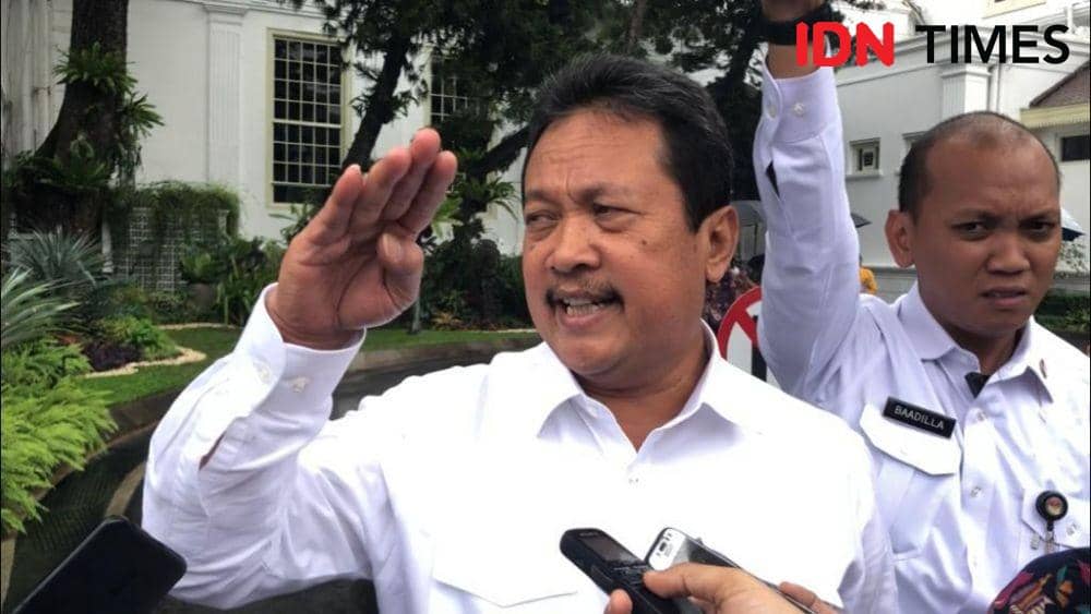 Wakil Menteri Pertahanan Wahyu Sakti Trenggono di Kompleks Istana Negara, Jakarta Pusat, Senin 6 Januari 2020 (IDN Times/Teatrika Handiko Putri)