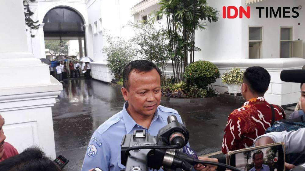 Menteri Kelautan dan Perikanan Edhy Prabowo di Kompleks Istana Negara, Jakarta Pusat, Senin 6 Janurai 2020 (IDN Times/Teatrika Handiko Putri)
