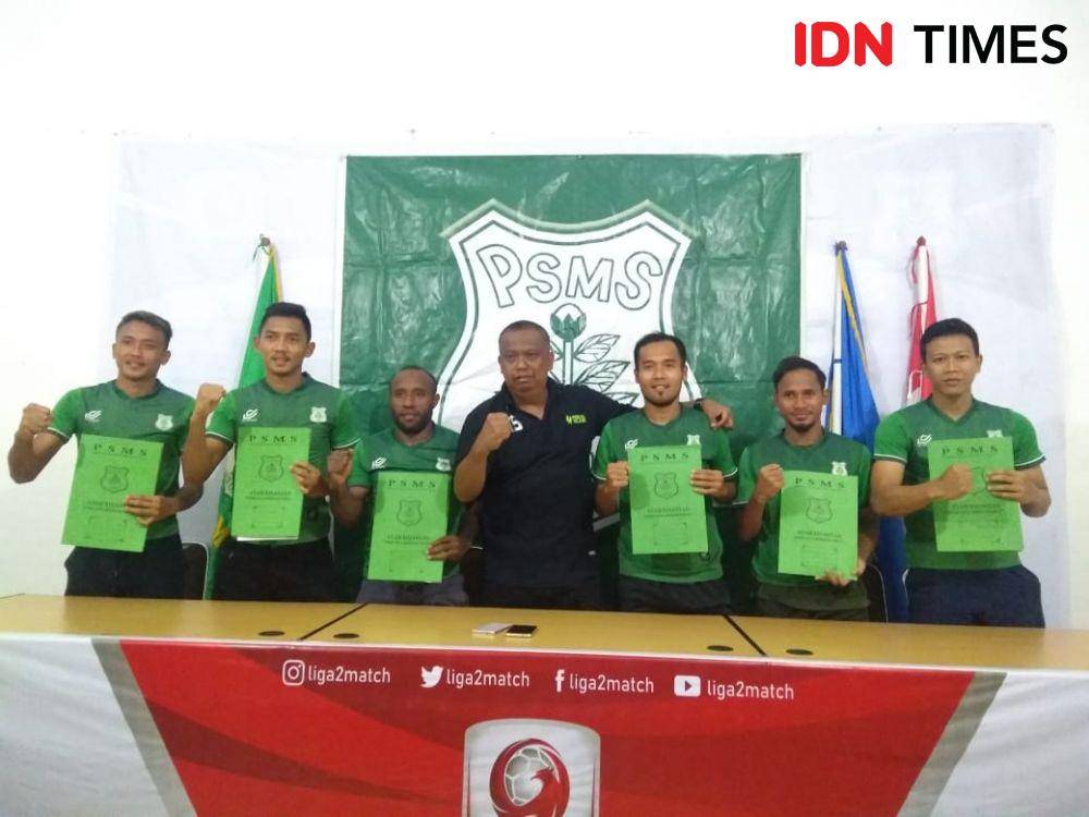 Enam pemain baru PSMS yang sudah resmi dikontrak (IDN Times/Hasudungan)