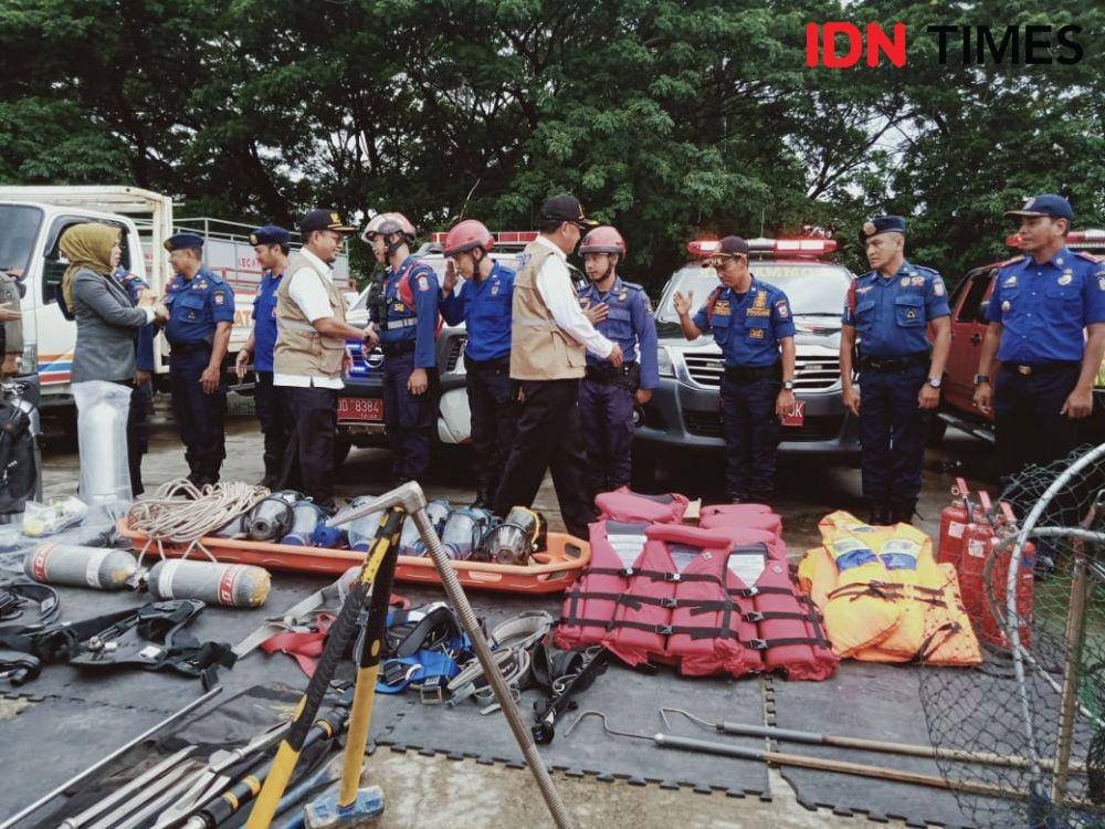 Apel Kesiapsiagaan Bencana di Lapangan Karebosi Makassar, Rabu (8/1). IDN Times/Asrhawi Muin