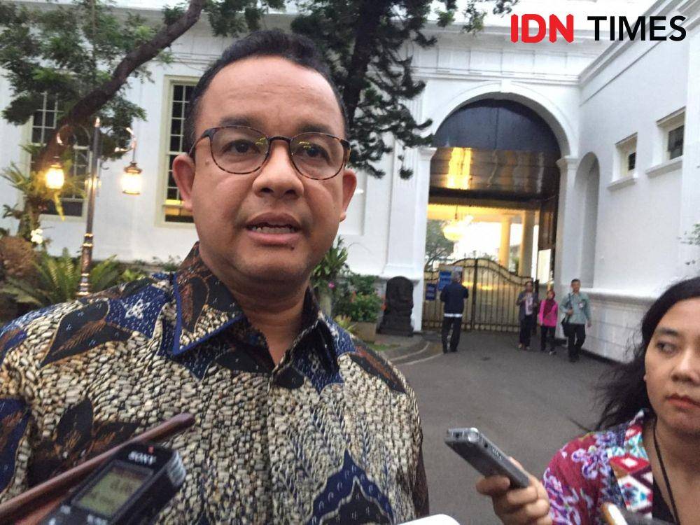 Gubernur DKI Jakarta Anies Baswedan di Kompleks Istana Negara, Jakarta Pusat, Rabu 8 Januari 2020 (IDN Times/Teatrika Handiko Putri)