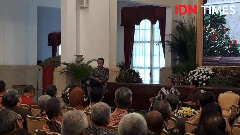 Presiden Jokowi di Istana Negara, Jakarta Pusat, Kamis 9 Januari 2020 (IDN Times/Teatrika Handiko Putri)