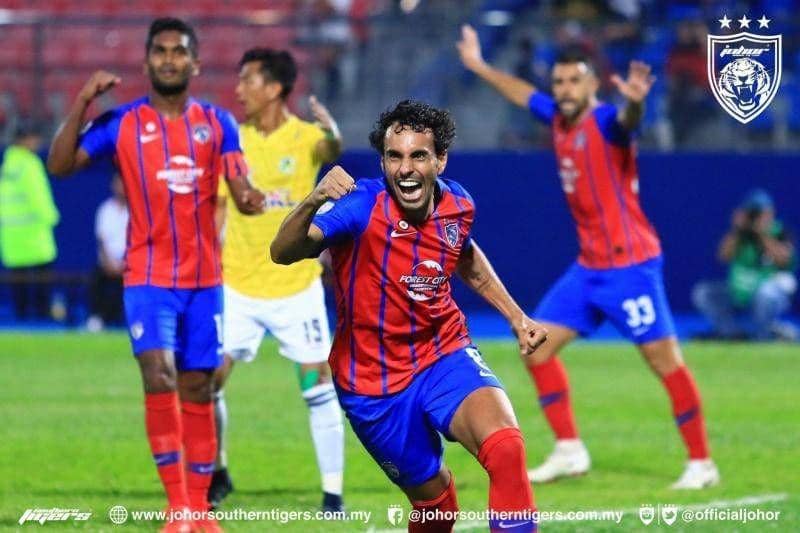 Pemain depan Johor Darul Ta'zim, Diogo Luis Santo. johorsoutherntigers.com.my
