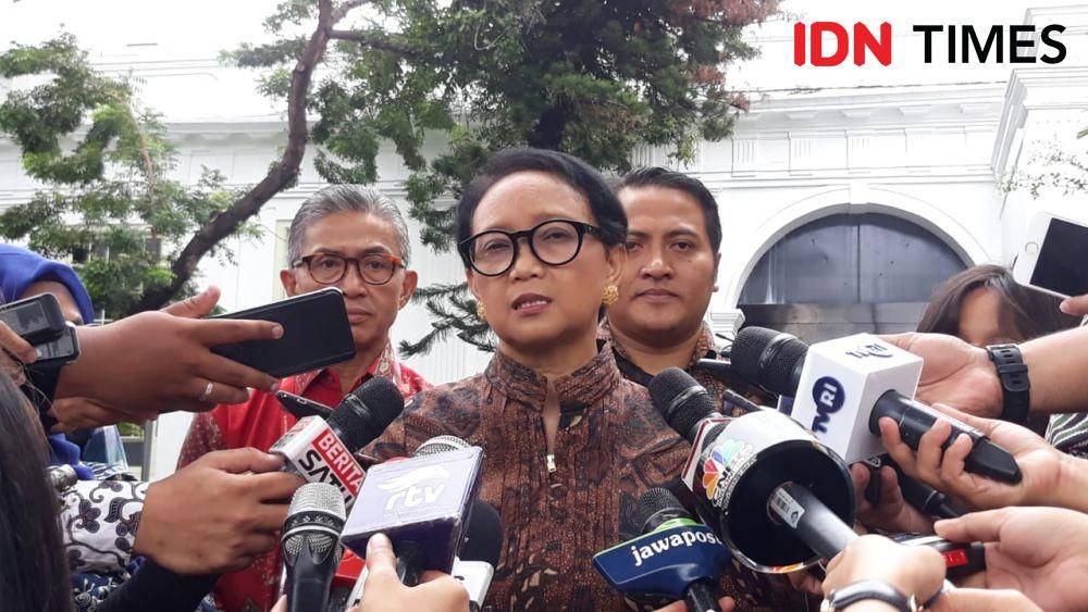 Menteri Luar Negeri Retno Marsudi di Kompleks Istana Negara, Jakarta Pusat, Kamis 9 Januari 2020 (IDN Times/Teatrika Handiko Putri)