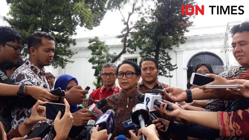 Menteri Luar Negeri Retno Marsudi di Kompleks Istana Negara, Jakarta Pusat, Kamis 9 Januari 2020 (IDN Times/Teatrika Handiko Putri)