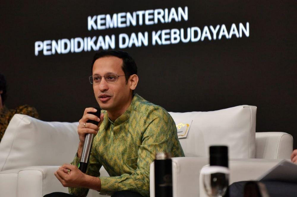 Mendikbud Nadiem Anwar Makarim dalam acara kerjasama Kemendikbud dengan Netflix (Dok.IDN Times/Biro Komunikasi dan Layanan Masyarakat Kementerian Pendidikan dan Kebudayaan)