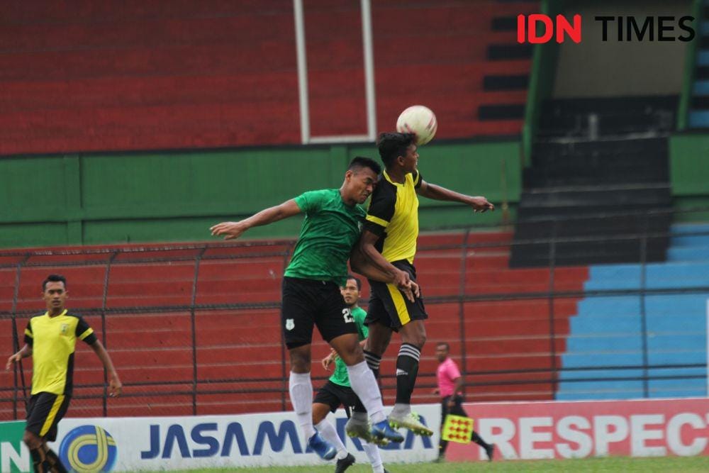 Kesuma Wira Satria saat uji coba kontra Medan Utama (IDN Times/Hasudungan)