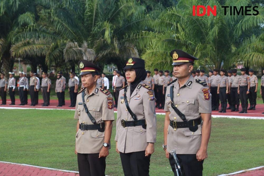 Tiga pejabat laksanakan Sertijab dua jabatan Kasat Polres PPU (IDN Times/ Ervan Masbanjar)