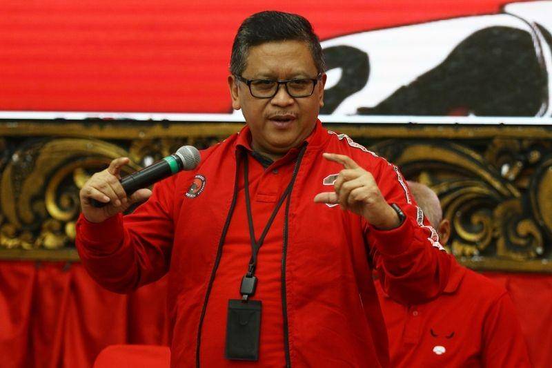 (Sekjen PDI Perjuangan Hasto Kristiyanto) ANTARA FOTO/Rivan Awal Lingga
