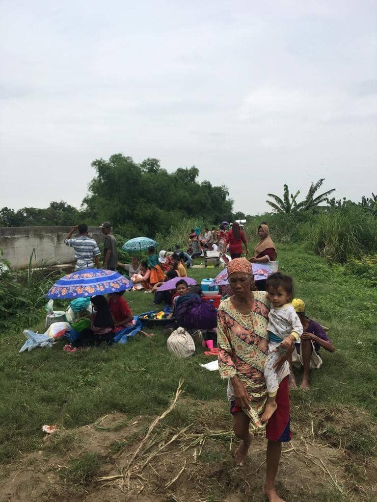Warga korban banjir di Demak, Kamis (9/1). Dok. BNPB