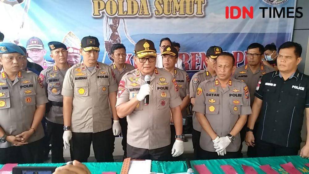 Kapolda Sumut Irjen Pol Martuani Sormin memaparkan penangkapan narkoba, Kamis (9/1). (IDN Times/Fadli Syahputra)