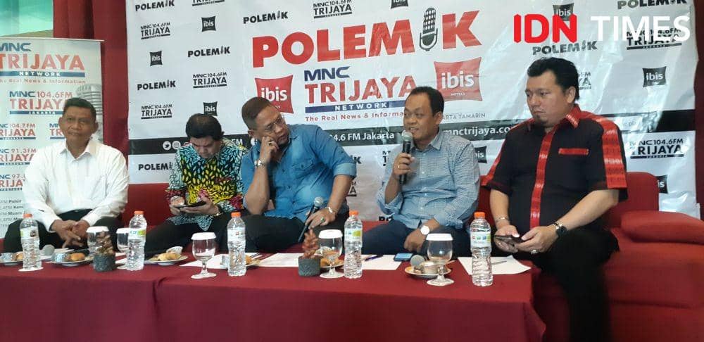 Diskusi Polemik bertajuk "KPK: UU Baru, Komisioner Baru, Gebrakan Baru" (IDN Times/Margith Juita Damanik)