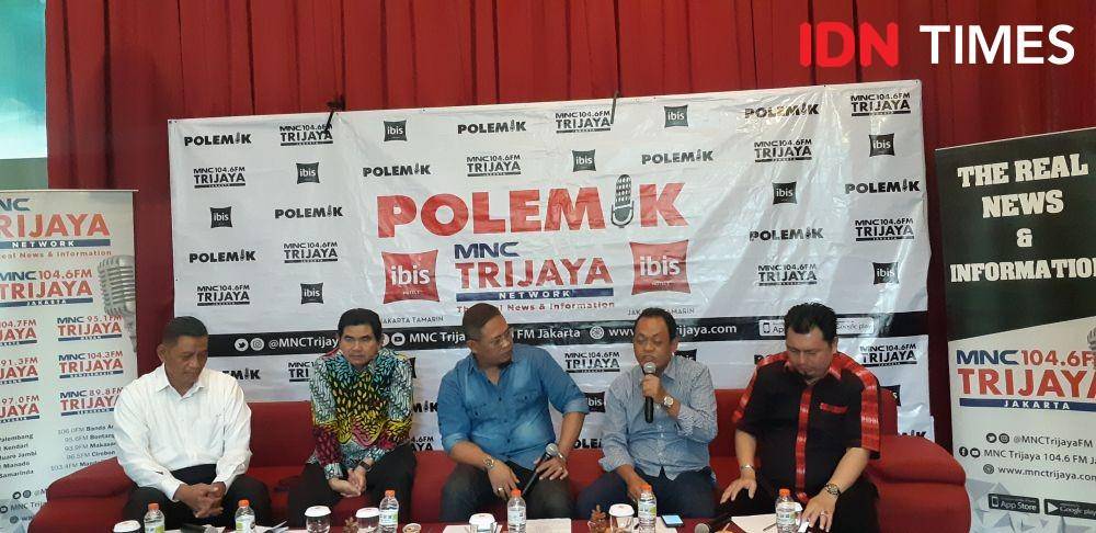 Diskusi Polemik bertajuk "KPK: UU Baru, Komisioner Baru, Gebrakan Baru" (IDN Times/Margith Juita Damanik)