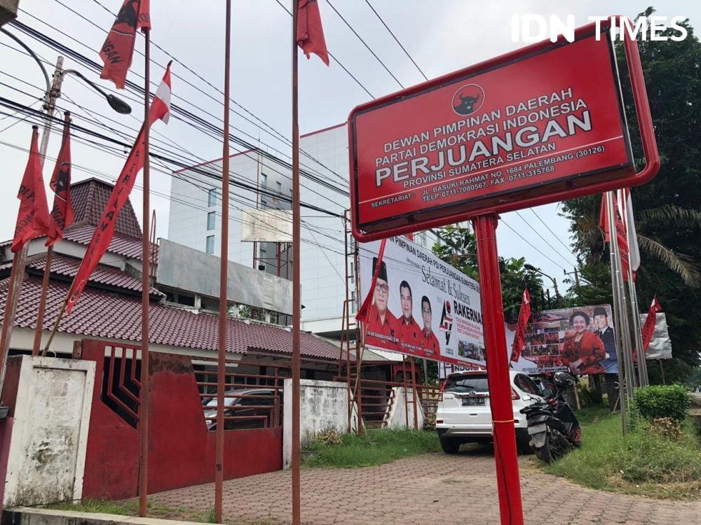 Kantor DPD PDIP Sumsel (IDN Times/Rangga Erfizal)