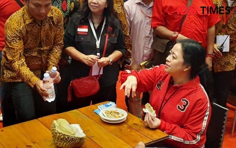 Ketua DPR RI Puan Maharani di pameran Rakernas PDIP d Kemayoran, Sabtu (11/1). IDN Times/Irfan Fathurohman