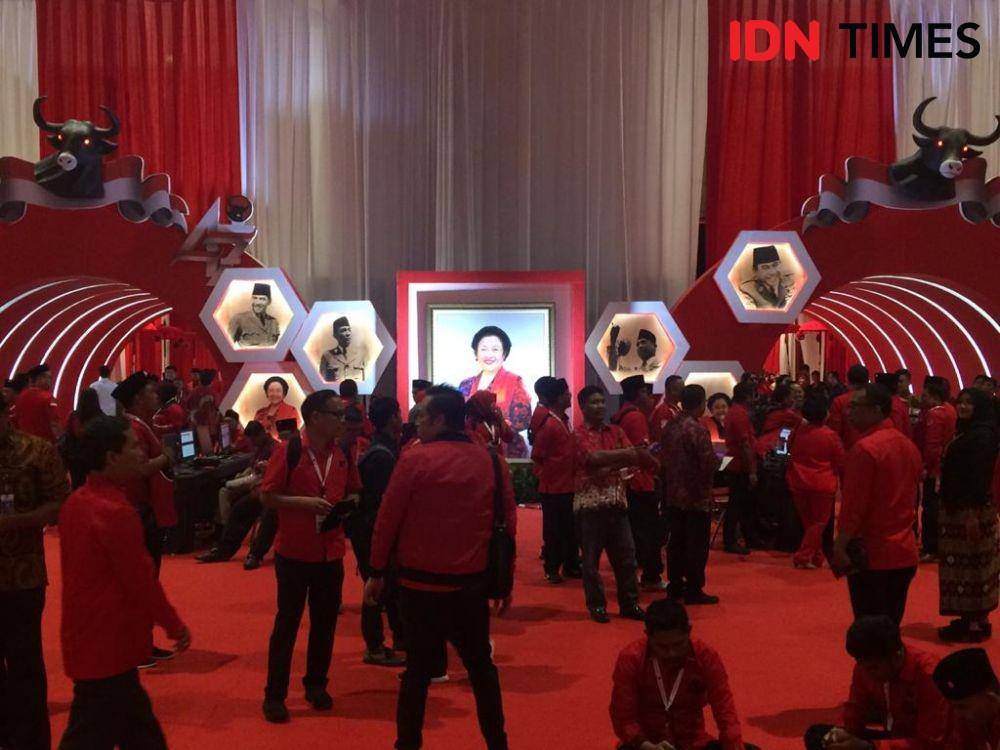 Suasana Rakernas dan HUT ke-47 PDI Perjuangan, Jumat (10/). (IDN Times/Irfan Fathurohman)