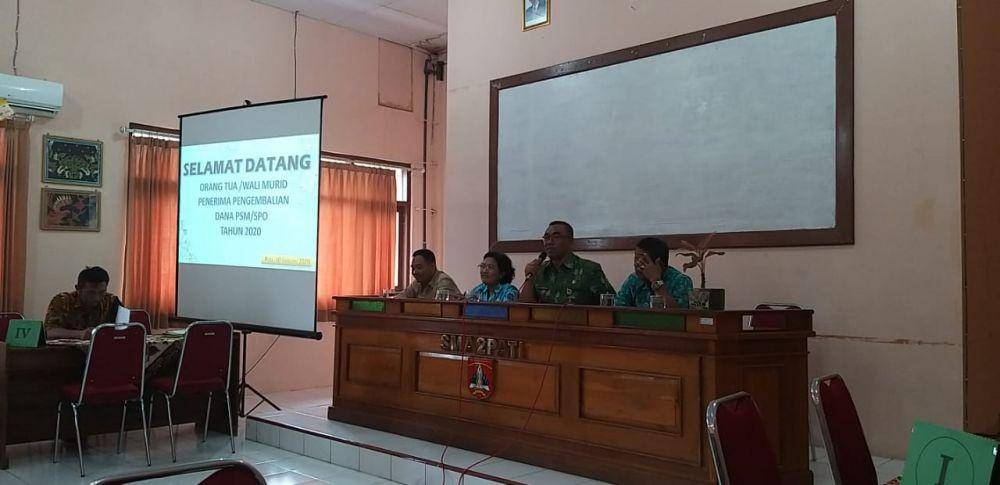 Pengembalian uang SPP SMAN 2 Pati. Dok. SMAN 2 Pati