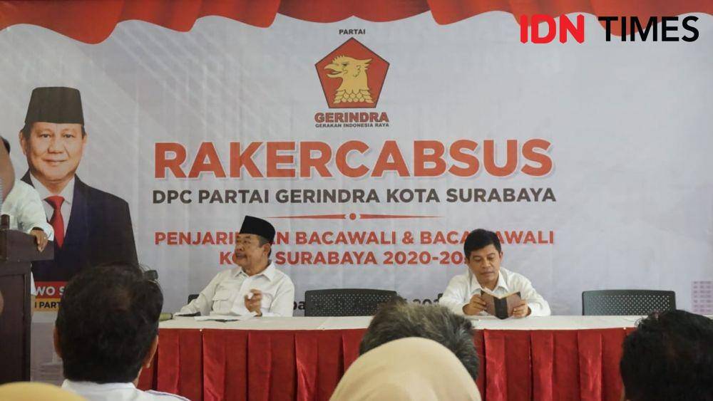 Suasana Rakercabsus DPC Partai Gerindra Surabaya, Sabtu (11/1). IDN Times/Fitria Madia