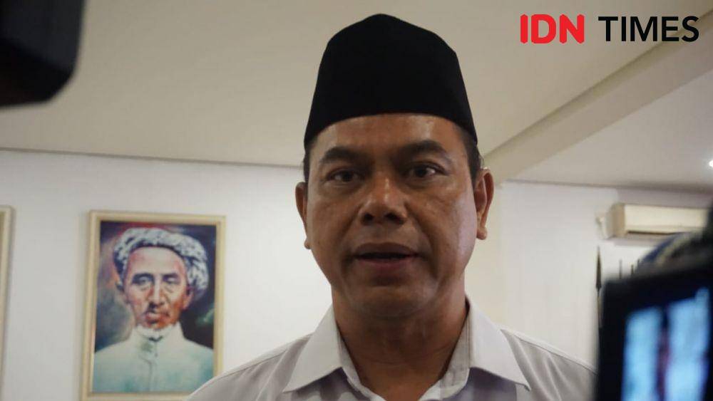 Ketua Tim Penjaringan Bacawali DPC Gerindra Surabaya, Bagiyon. IDN Times/Fitria Madia