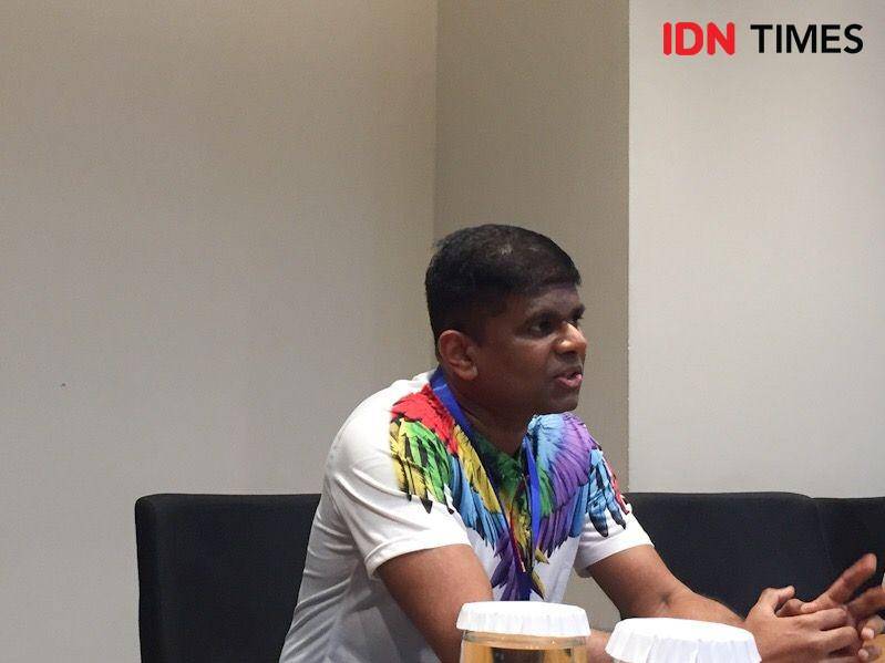 Manoharan Karthigasu dalam sesi media DisruptED.ID 20. 11 Januari 2020. IDN Times/Nadin Azani