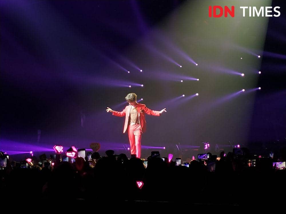 Super Junior saat konser Super Show 8 di ICE BSD,Tangerang. 11 Januari 2020. IDN Times/Nadia Umara