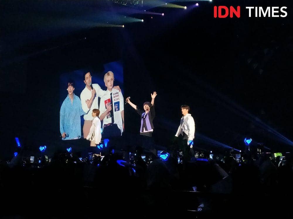 Super Junior saat konser Super Show 8 di ICE BSD,Tangerang. 11 Januari 2020. IDN Times/Nadia Umara