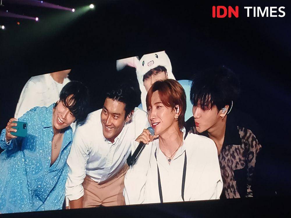Super Junior saat konser Super Show 8 di ICE BSD,Tangerang. 11 Januari 2020. IDN Times/Nadia Umara