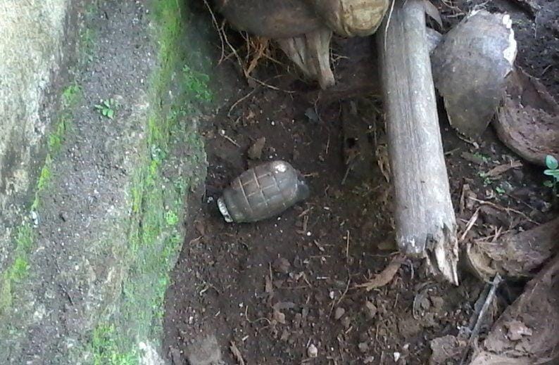 Granat ditemukan siswa SMP di Jalan Belibis, Kecamatan Mariso, Makassar / Polsek Mariso