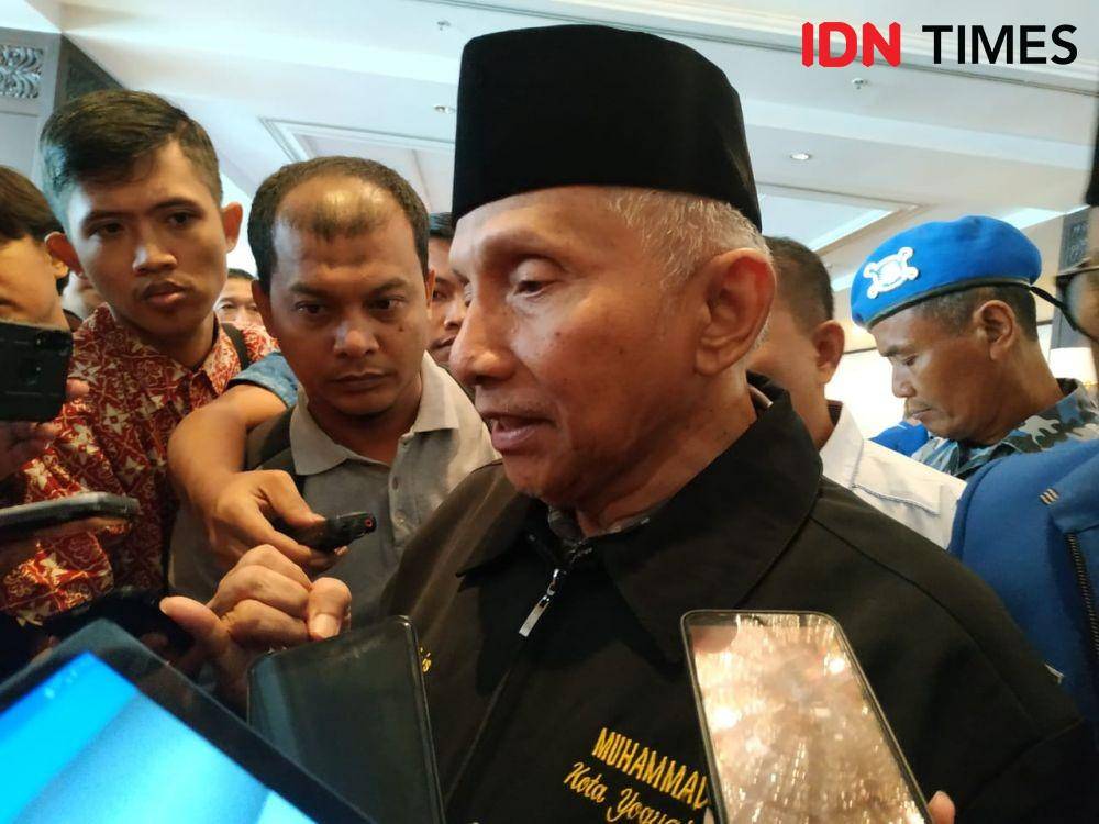 Amien Rais saat menghadiri Musywil PAN Jatim, Minggu (12/1). IDN Times/Fitria Madia