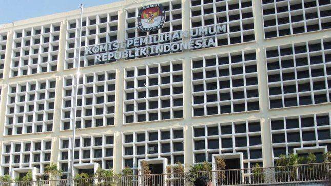 (Kantor Komisi Pemilihan Umum) ANTARA FOTO/Reno Esnir