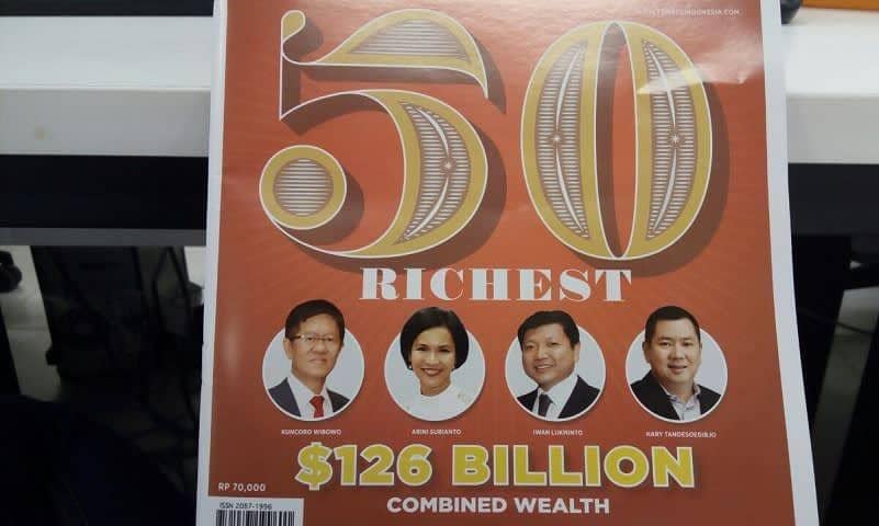 Majalah Forbes di mana Arini Subianto masuk daftar orang terkaya di Indonesia. Www.forbes.com