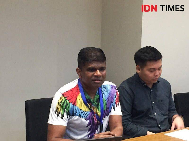 Manoharan saat menjelaskan tantangan pendidikan saat ini. 11 Januari 2020. IDN Times/Nadin Azani