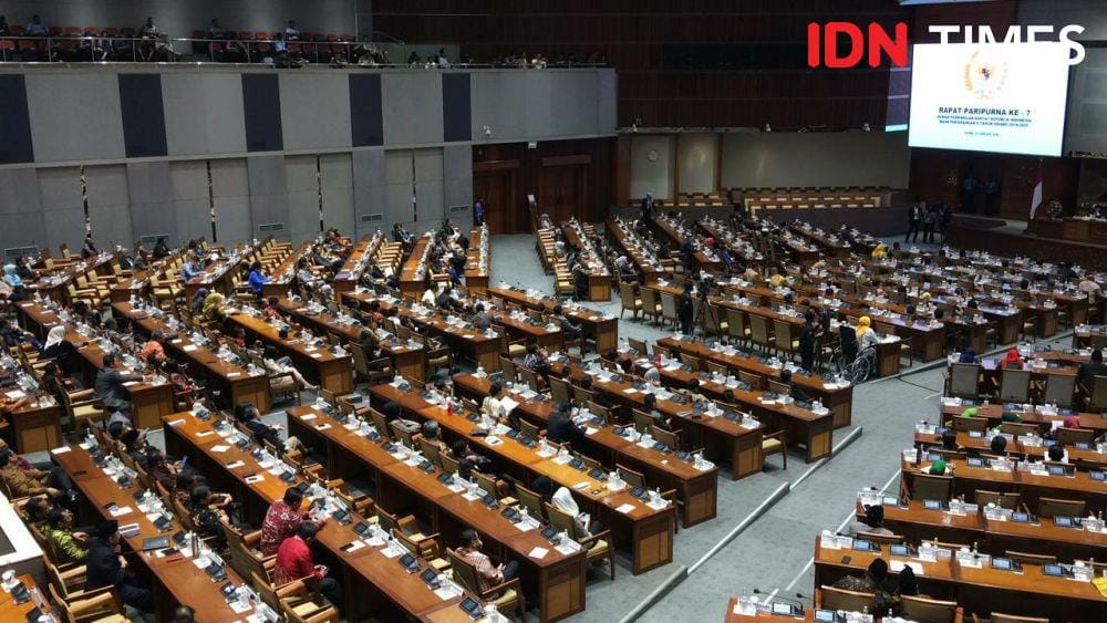 Rapat Paripurna pidato pembukaan masa persidangan II tahun sidang 2019-2020, Jakarta, Senin (13/1). (IDN Times/Irfan Fathurohman)