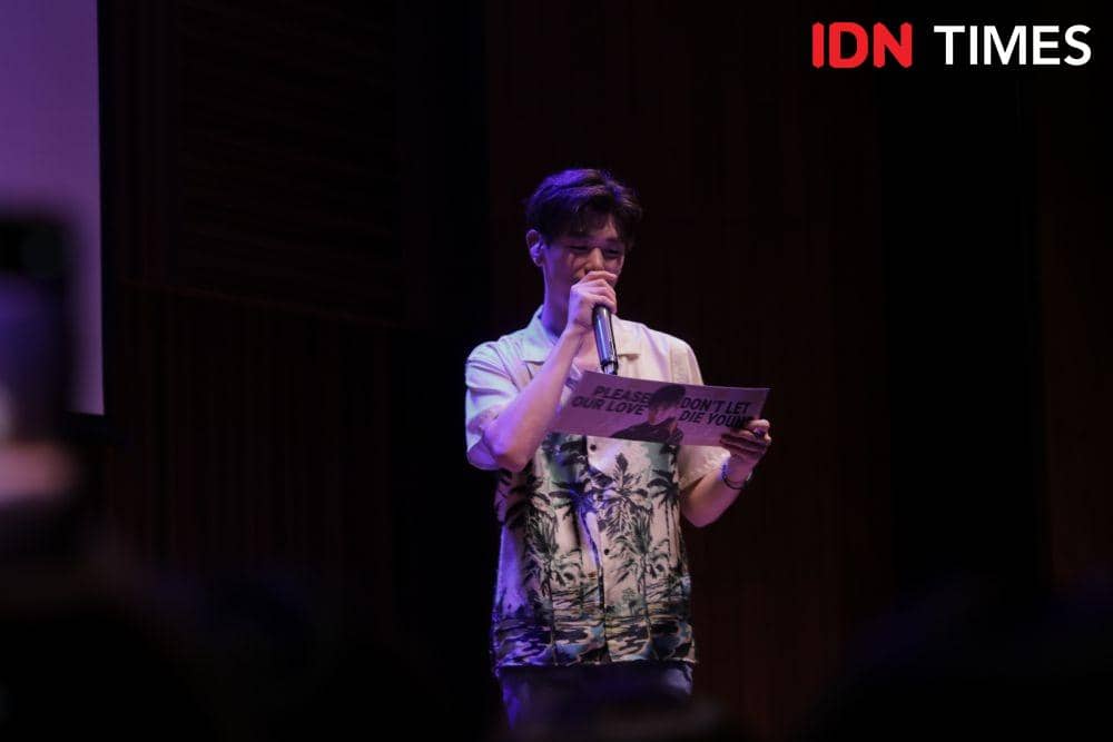 Eric Nam dalam We Begin Asia Tour 2020 di Jakarta. 13 Januari 2020. IDN Times/Nadia Umara
