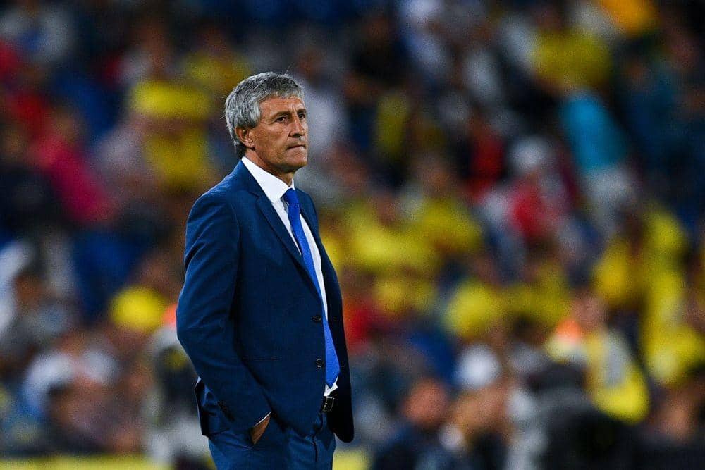 Pelatih baru Barcelona, Quique Setien. Twitter/@Goal