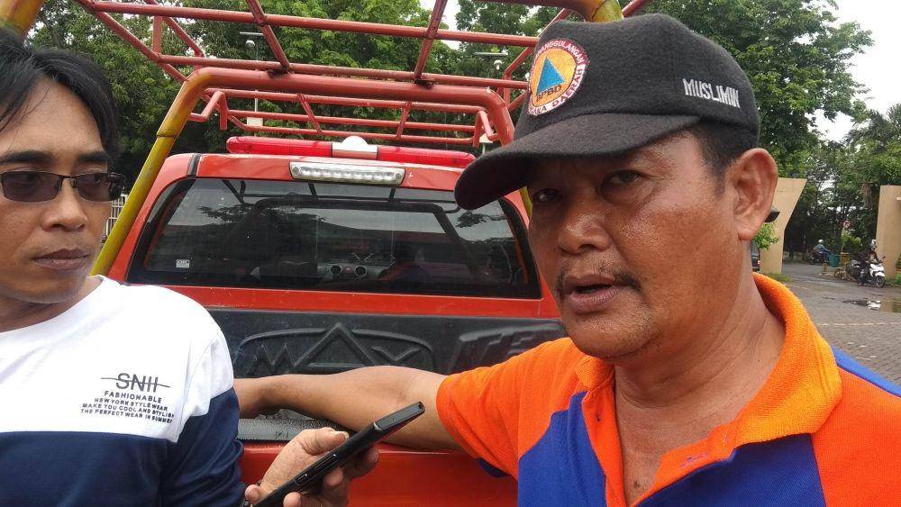 Kepala Seksi Tanggap Darurat BPBD Lamongan Muslimin. Saat diwawancarai sejumlah awak media. IDN Times/Imron