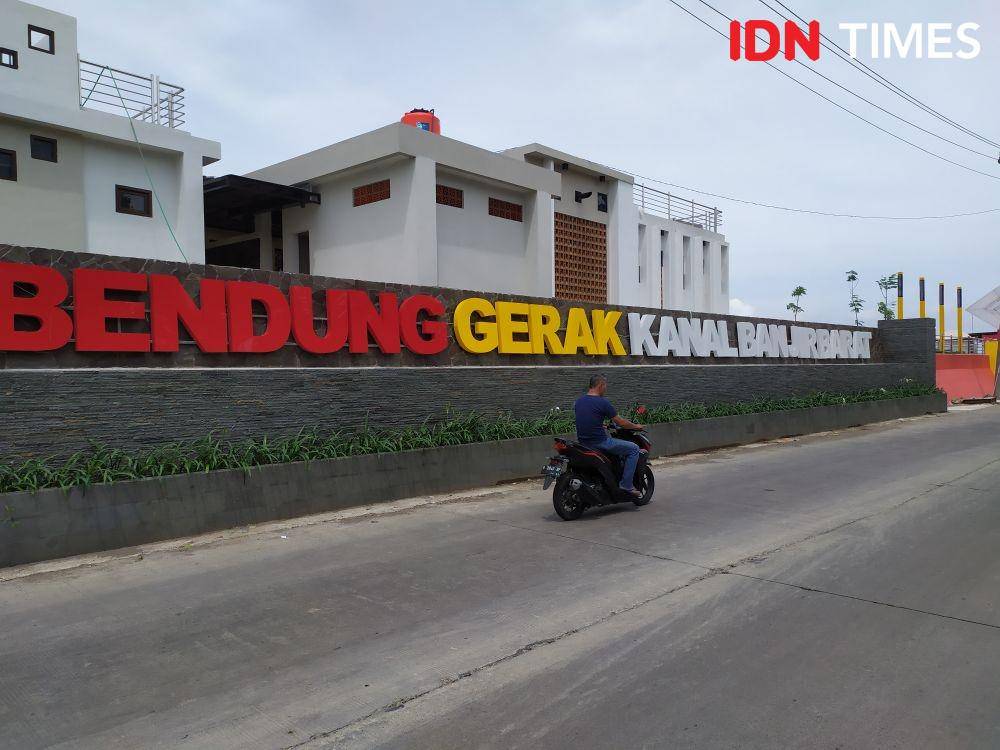 Bendung Gerak di Sungai Banjir Kanal Barat Semarang mulai beroperasi. IDN Times/Fariz Fardianto