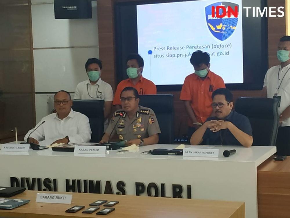 Konpers Peretasan Website PN Jakpus (IDN Times/Axel Jo Harianja)