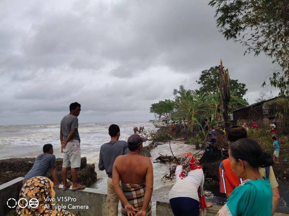 Wilayah terdampak abrasi di Desa Sampulungan, Kecamatan, Galesong Utara, Kabupaten Takalar / Sekdes Sampulungan