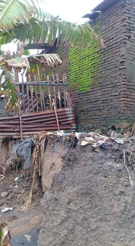 Wilayah terdampak abrasi di Desa Sampulungan, Kecamatan, Galesong Utara, Kabupaten Takalar / Sekdes Sampulungan