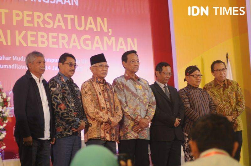 Para tokoh dalam dialog kebangsaan di Kampus UII, Sleman, 14 Januari 2020. IDN Times/Pito Agustin Rudiana