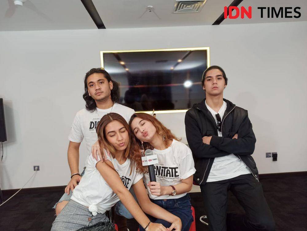Al Ghazali, Giorgino Abraham, Naimma Al Jufri, dan Kiara Mckenna, di IDN Media HQ, Gatot Subroto, Jakarta, pada Selasa (14/1). Erfah Nanda/IDN Times