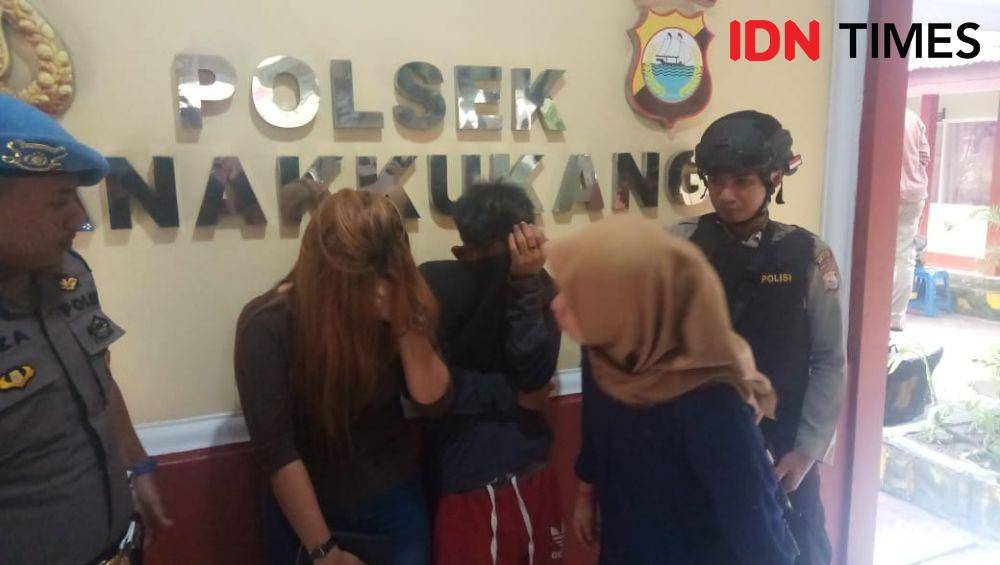 Pasutri diamankan di Mako Polsek Panakkukang / Sahrul Ramadan