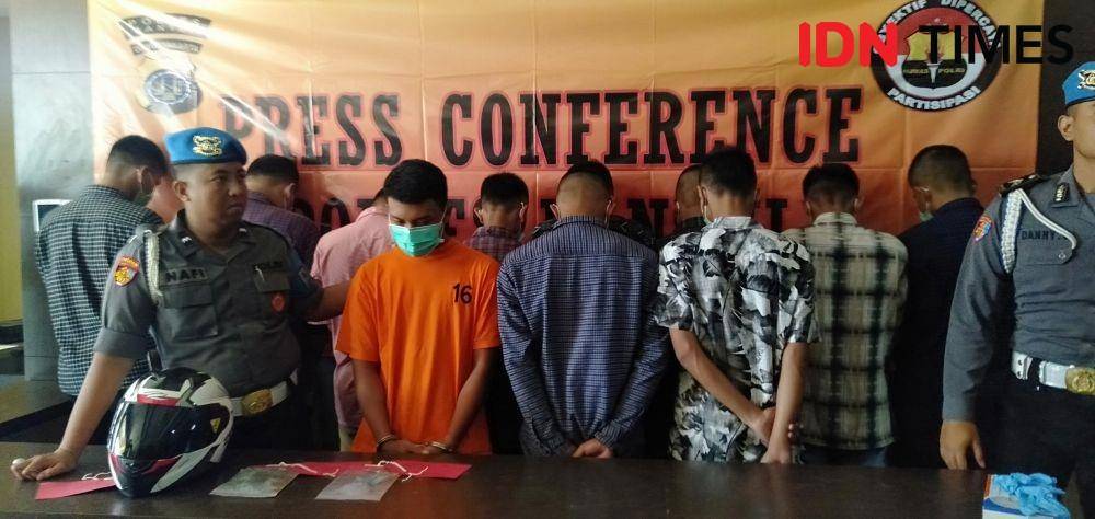 Polres Bantul tangkap 12 pelaku kejahatan klitih. IDN Times/Daruwaskita