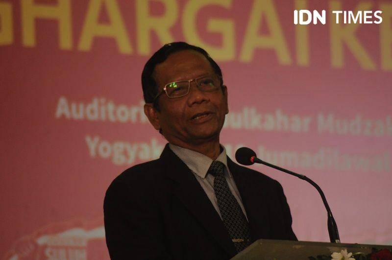 Mahfud MD dalam Dialog Kebangsaan di Kampus UII, Sleman, 14 Januari 2020. IDN Times/Pito Agustin Rudiana