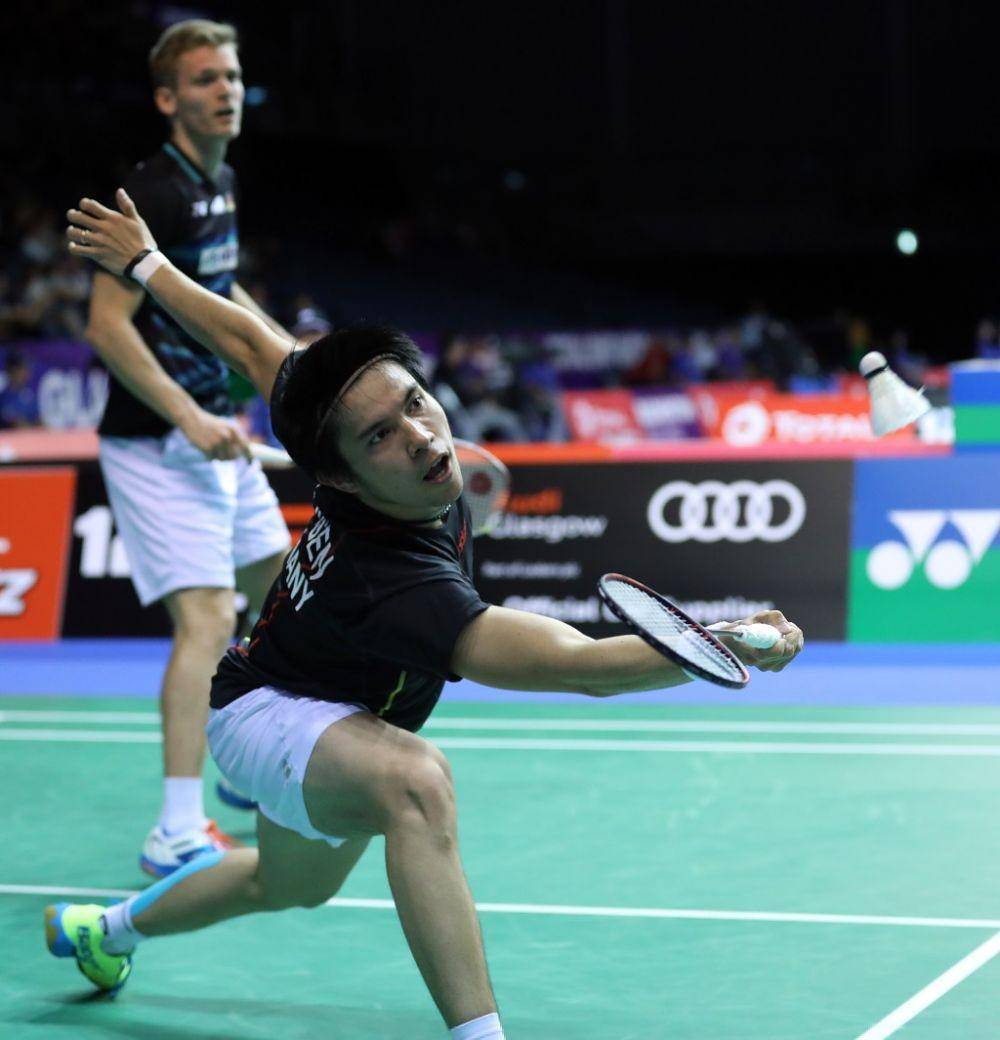 Salah satu pemain Jerman, Jones Ralfy Jansen merupakan pemain berdarah Indonesia.   bwfbadminton.com