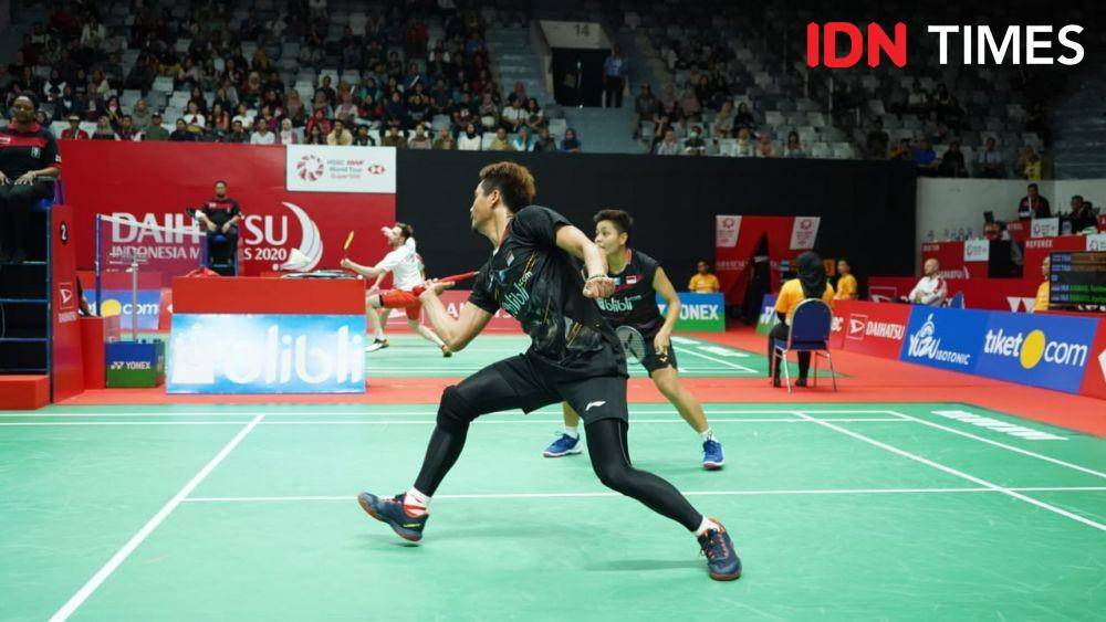 Debut pasangan ganda campuran baru Indonesia, Tontowi Ahmad/Apriyani Rahayu di Indonesia Masters 2020 (IDN Times/Reynaldy Wiranata)